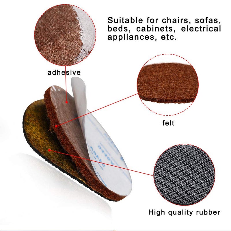 Carkio Black Anti Slip Furniture Pads 8 pcs 4" Rubber Feet-Furniture Floor Protectors Round Furniture Grippers Pads Self Adhesive Rubber Feet Furniture Pads for Keep in Place Furniture on Floor - Image 3